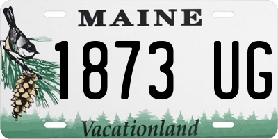 ME license plate 1873UG