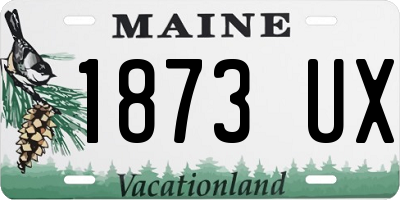 ME license plate 1873UX