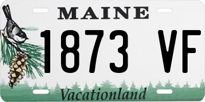 ME license plate 1873VF