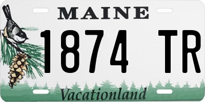 ME license plate 1874TR