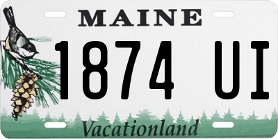 ME license plate 1874UI