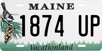 ME license plate 1874UP