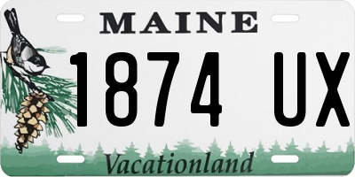 ME license plate 1874UX