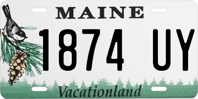 ME license plate 1874UY