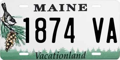 ME license plate 1874VA