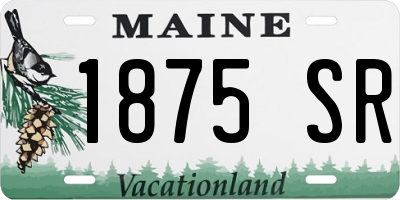 ME license plate 1875SR
