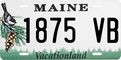 ME license plate 1875VB