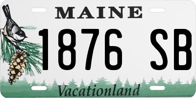 ME license plate 1876SB