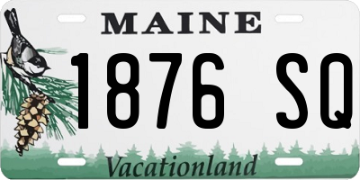ME license plate 1876SQ