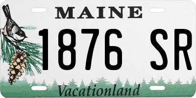 ME license plate 1876SR