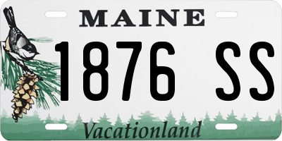 ME license plate 1876SS