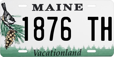 ME license plate 1876TH