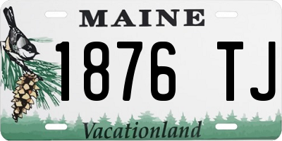 ME license plate 1876TJ