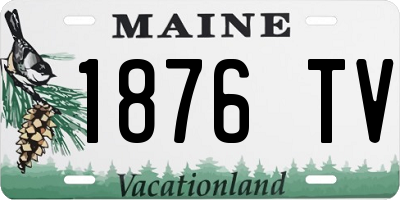 ME license plate 1876TV