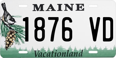 ME license plate 1876VD