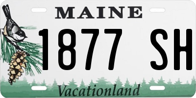 ME license plate 1877SH
