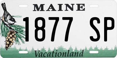 ME license plate 1877SP