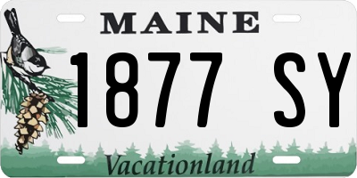 ME license plate 1877SY