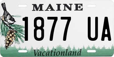ME license plate 1877UA