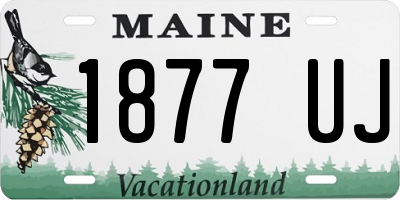 ME license plate 1877UJ