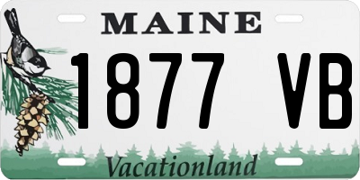 ME license plate 1877VB