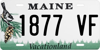 ME license plate 1877VF
