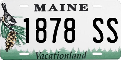 ME license plate 1878SS