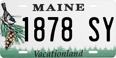 ME license plate 1878SY