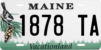 ME license plate 1878TA
