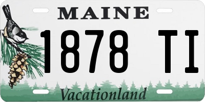 ME license plate 1878TI