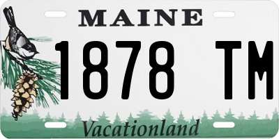 ME license plate 1878TM