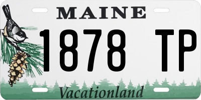 ME license plate 1878TP