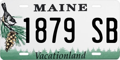 ME license plate 1879SB