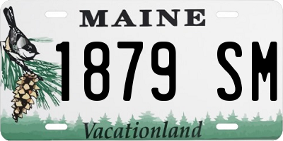 ME license plate 1879SM