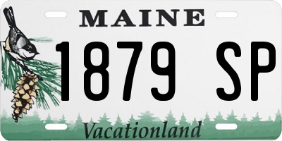 ME license plate 1879SP