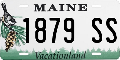 ME license plate 1879SS