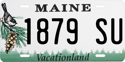 ME license plate 1879SU