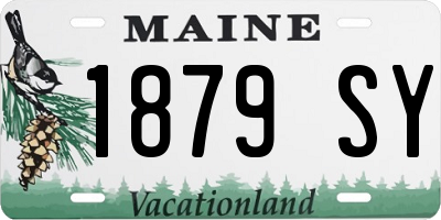 ME license plate 1879SY