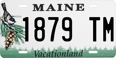 ME license plate 1879TM