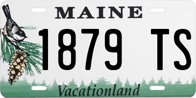 ME license plate 1879TS