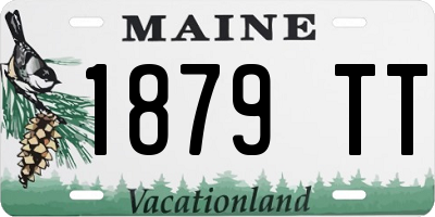 ME license plate 1879TT