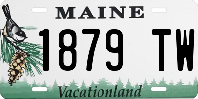 ME license plate 1879TW