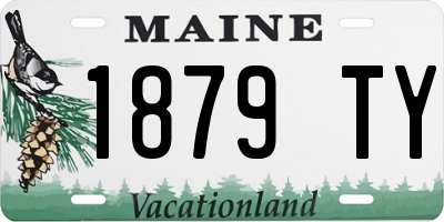 ME license plate 1879TY