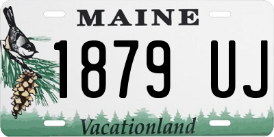 ME license plate 1879UJ