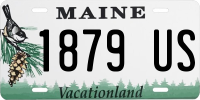ME license plate 1879US