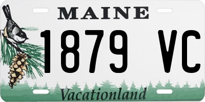 ME license plate 1879VC