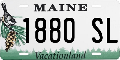 ME license plate 1880SL