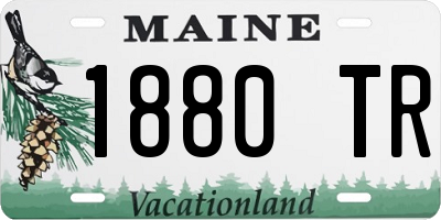 ME license plate 1880TR