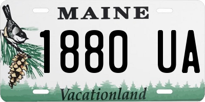 ME license plate 1880UA