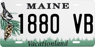 ME license plate 1880VB